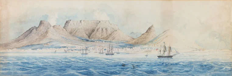 Vue de Table Bay, école coloniale, début du 19e siècle